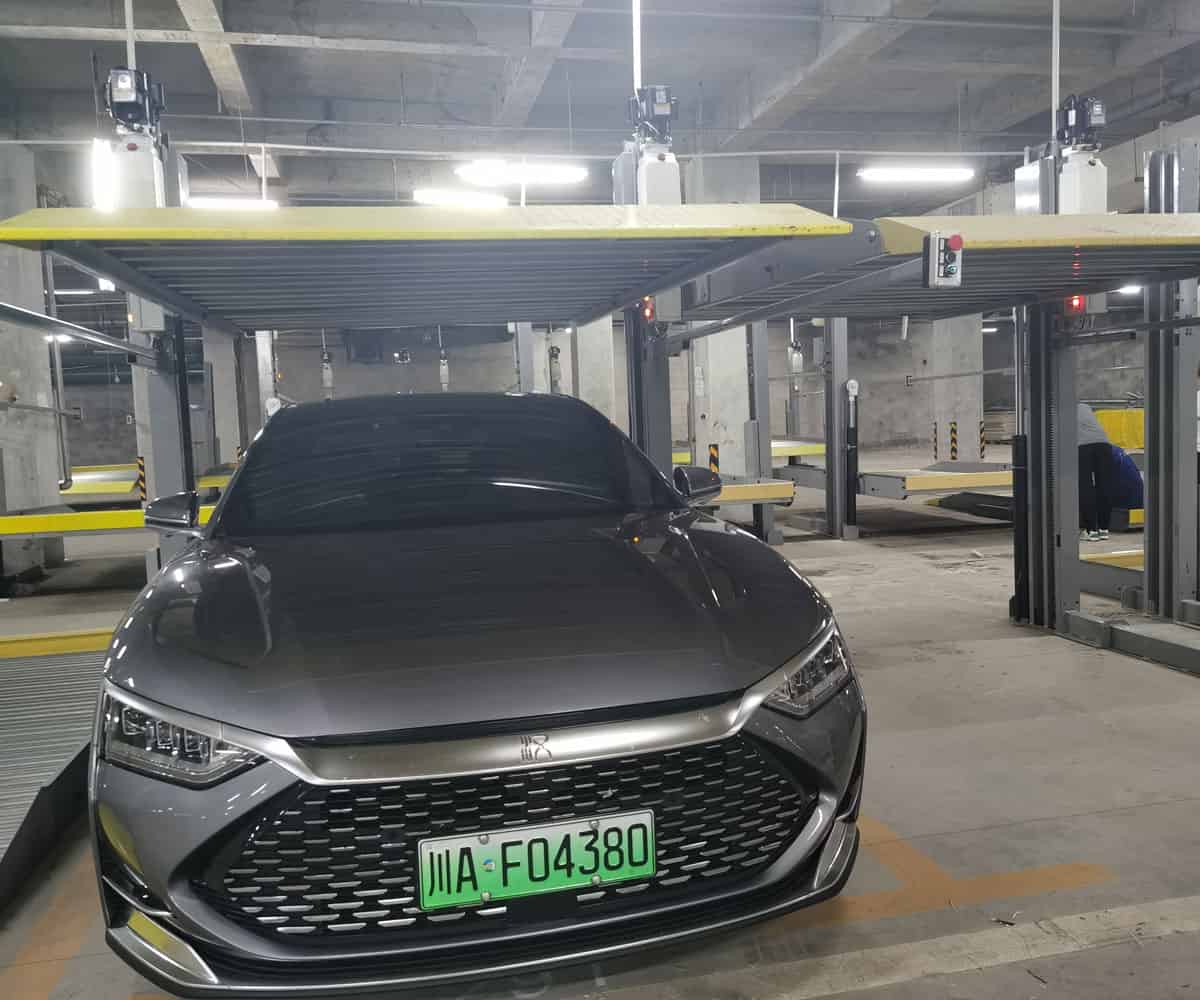 梁河雙柱簡易式停車立體車庫改造