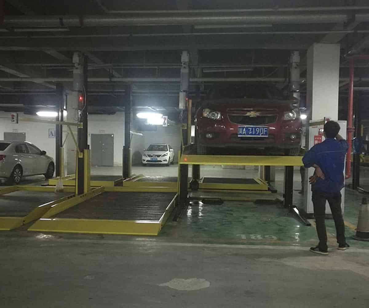 二層升降橫移式機(jī)械車(chē)庫(kù)改造