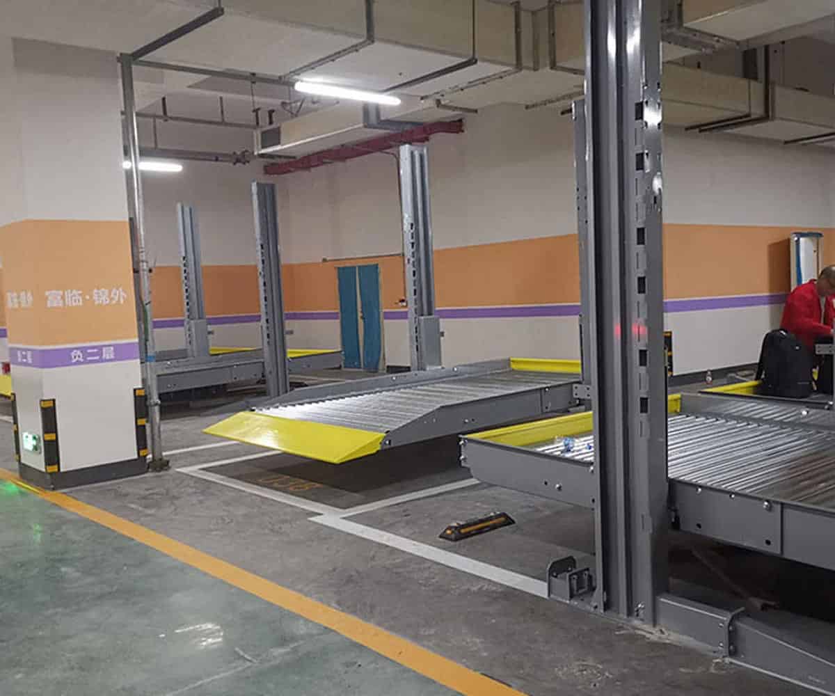 蘆山兩層簡易升降機械式停車庫短租