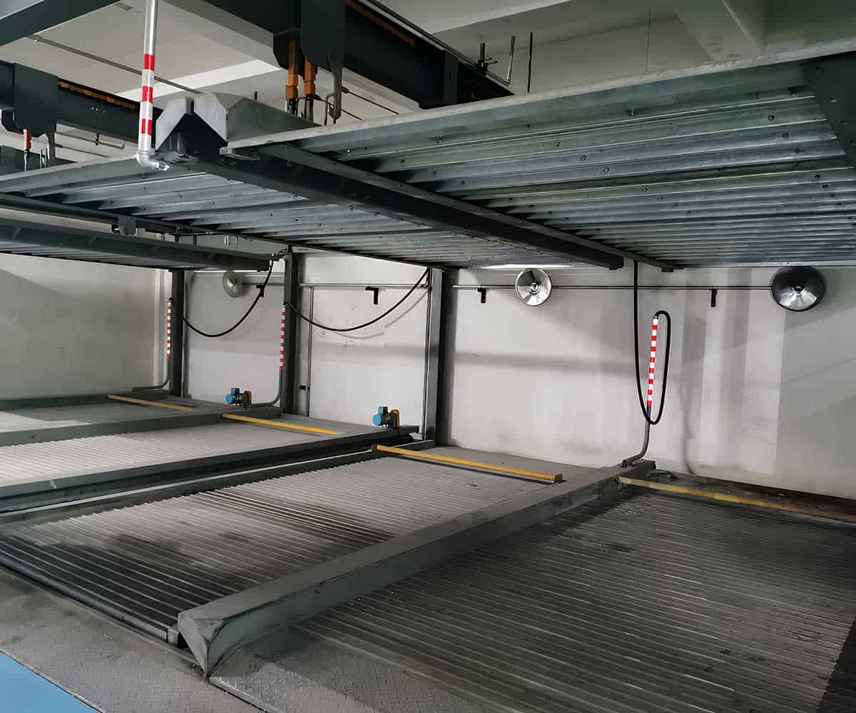 升降平移機(jī)械停車位的空間利用率