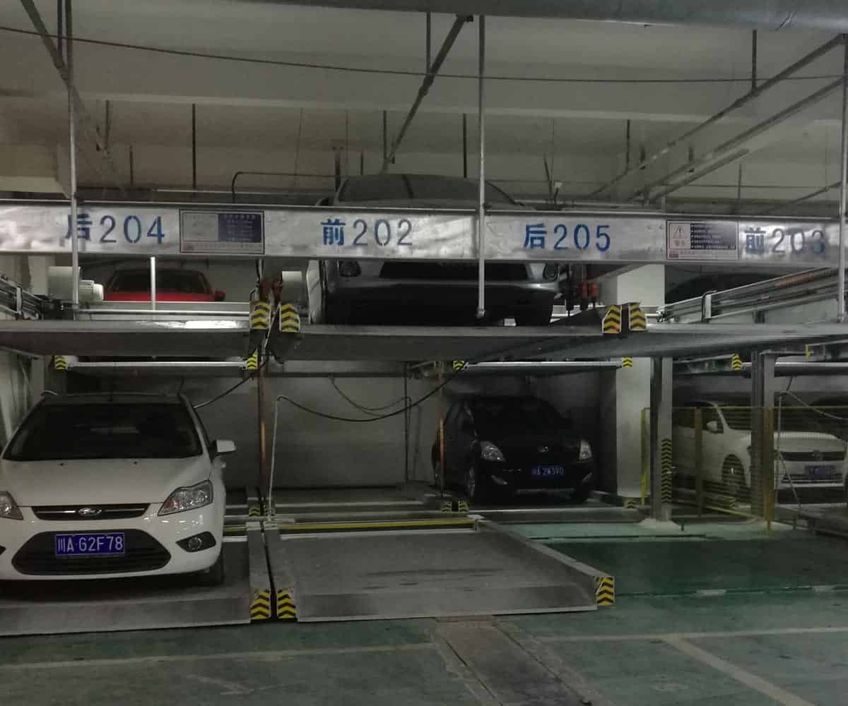 北川PSH7七層升降橫移機(jī)械式立體停車設(shè)備